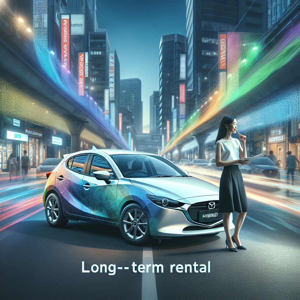 Czy Mazda 2 Hybrid jest dostępna w ofercie wynajmu długoterminowego?